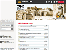 Tablet Screenshot of newsletter.tourismedelacatalogne.fr